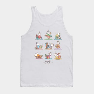 Yoga poses with Unicorns. Inhale and exhale Tank Top